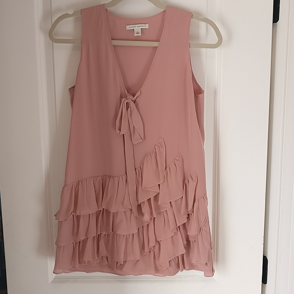 Banana Republic pink blouse
